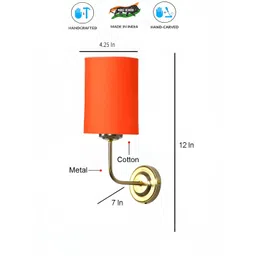 Aura Orange Traditional Cylinder Shaped Wall Lamp-picture-28