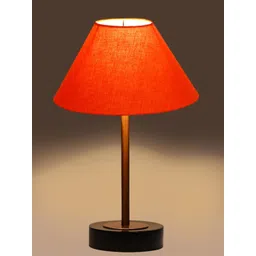 Aura Orange Wood Contemporary Frusturical Shaped Table Lamp-picture-54