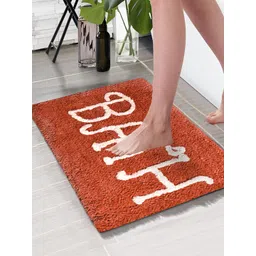 Aura Peach & White 1850 GSM Anti-Skid Bath Rugs-picture-11