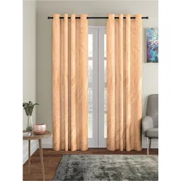 Aura Peach Coloured 2 Pcs Door Curtain-picture-39