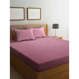 Aura Pink 400 TC King Bedsheet 2.35 m X 2.15 m-picture-20