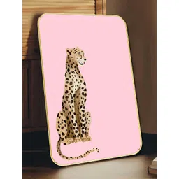 Aura Pink & Brown Single Piece MDF Birds and Animals Wall Paintings-picture-26