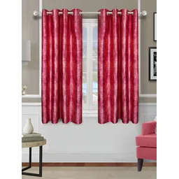 Aura Pink & Cream 2Pcs Abstract Room Darkening Window Curtain-picture-38