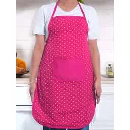 Aura Pink & White Printed WaterproofAprons-picture-14