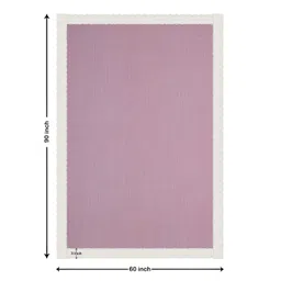 Aura Pink & White Waterproof 6 Seater Table Cover with Textured details image 3