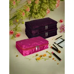 Aura Pink Set of 3 Regular Jewellery Organiser Organisers-picture-11