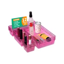 Aura Pink Set of 6 Regular Makeup Organiser Organisers-picture-14