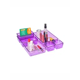 Aura Purple 7 Pieces Makeup Organisers-picture-12