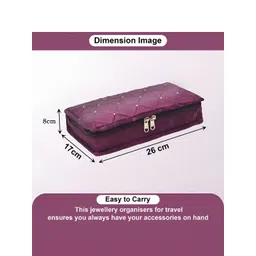 Aura Purple Set of 1 Regular Jewellery Organiser Organisers image 3