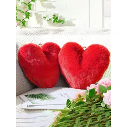 Aura Red 2 Pieces Heart Shape Cotton Plushie Pre-Filled Cushions-picture-25