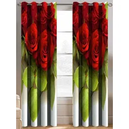 Aura Red & Green Set of 2 Floral Window-picture-34