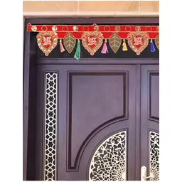 Aura Red & Green Textured Wall Decor Toran-image-35