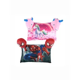 Aura Red And Pink 2 Pcs Cotton Filled Cotton Baby Pillow-image-0