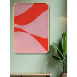 Aura Red & Pink Abstract Wooden Wall Art-picture-29