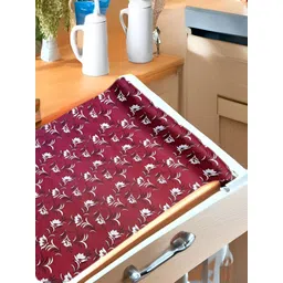 Aura Red Set of 1 Water Resistant Shelf Liner Organisers-picture-30