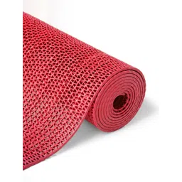 Aura Red Textured 110 GSM Anti-Slip Bath Rugs-picture-37