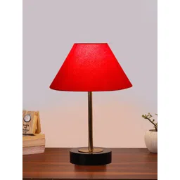 Aura Red Wood Contemporary Frusturical Shaped Table Lamp-picture-21