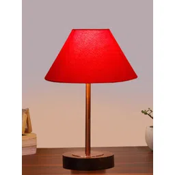 Aura Red Wood Frusturical Shaped Table Lamp-picture-26