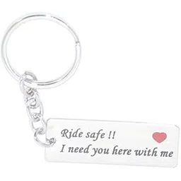 aura Ride Safe Drive Safe Engraved Key Ring Tucker for Husband Wife Men Women Multi-Color Key Chain-picture-31