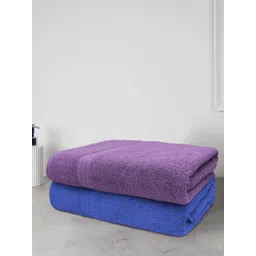 Aura Set Of 2 Solid 500 GSM Cotton Bath Towels-picture-25