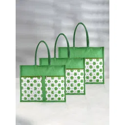 Aura Set Of 3 Floral Printed Oversized Shopper Tote Bag-picture-25