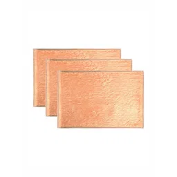 Aura Set Of 3 Peach Coloured Anti Skid Self Design Bath Rugs-picture-39