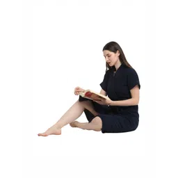 Aura Shawl Collar Knee Length BathRobe-picture-25