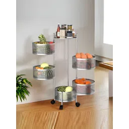 Aura Silver-Toned Set of 1 Regular Multi-Utility Organisers-picture-19