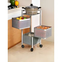 Aura Silver-Toned Set of 1 Regular Multi-Utility Organisers-picture-17