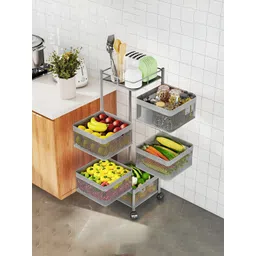 Aura Silver-Toned Set of 1 Regular Multi-Utility Organisers-picture-20