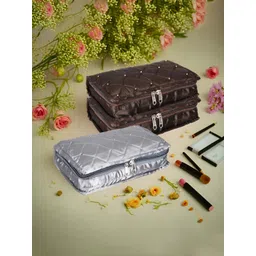 Aura Silver-Toned Set of 3 Regular Jewellery Organiser Organisers-picture-14