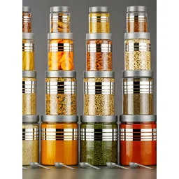 Aura Silver-Toned Set of 6 Regular Multi-Utility Organisers-picture-13