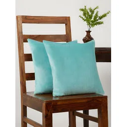 Aura Teal Set of 2 Velvet Square Cushion Covers-picture-24