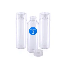 Aura Transparent 3 Piece Plastic Solid Water Bottle-1000ML-picture-30