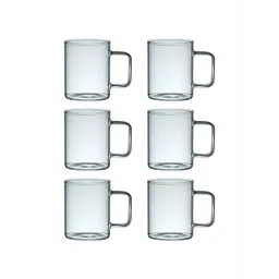 Aura Transparent 6 Pieces Borosilicate Glass Cups 200 ml image 4