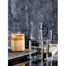 Aura Transparent 6 Pieces Glass Glossy Dishwasher Safe Mugs 230ml Each-picture-20