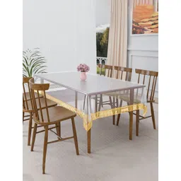 Aura Transparent Floral Plastic 6-Seater Table Cover-picture-37