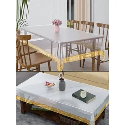 Aura Transparent Set of 2 Plastic 6-Seater Table Cover-picture-39