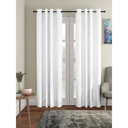Aura White 2 Pieces Regular Door Curtain-picture-39