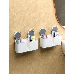 Aura White 2 Pieces Self-Adhesive Toothpaste Holder-picture-32