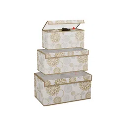 Aura White 3 Pieces Drawer Organiser image 1