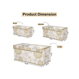 Aura White 3 Pieces Drawer Organiser image 4