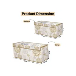 Aura White & Beige 6 Pieces Drawer Organiser image 5
