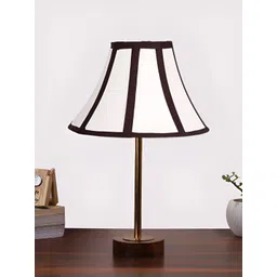 Aura White & Black Metal Frustum Shaped Table Lamp-picture-22