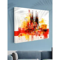 Aura White & Red 1 Piece Canvas Other Wall Paintings-picture-14