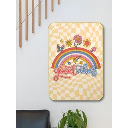 Aura White And Yellow Wood Floral And Botanical Wall Art-image-3