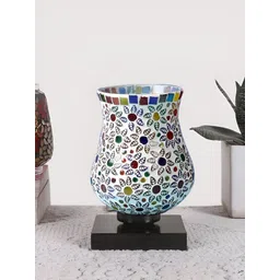 Aura White Printed Wood Traditional Abstract Shaped Table Lamp-image-33