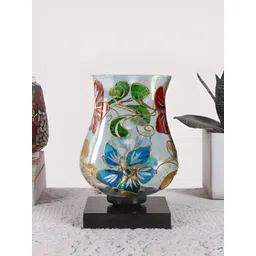 Aura White Printed Wood Traditional Abstract Shaped Table Lamp-image-36