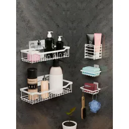 Aura White Set of 5 Regular Multi-Utility Organisers-picture-26