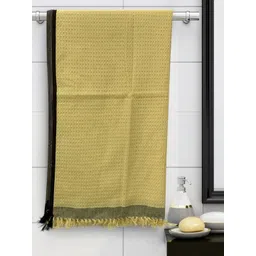 Aura Yellow & Black 1 Cotton 210 GSM Bath Towel-image-45